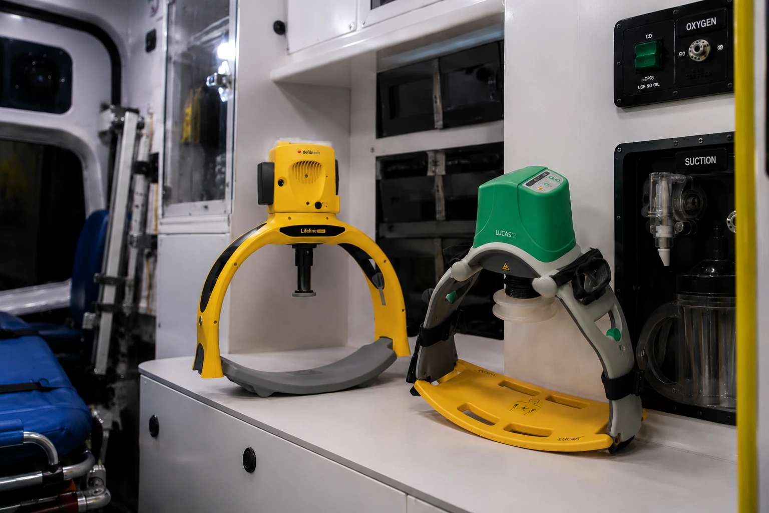 Equipamiento automático para reanimación cardiopulmonar de alertia724